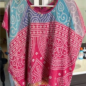 Colorful Patterned Women's Top